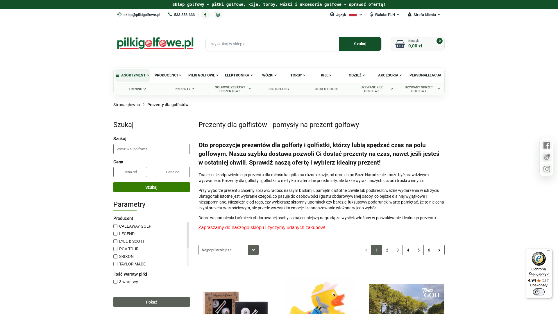 Jak skompletować zestaw prezentowy dla golfisty?