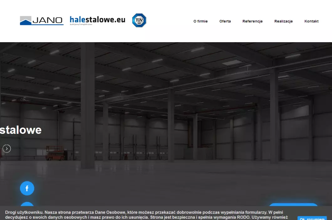 Budowa hal i konstrukcji stalowych - JANO - podgląd