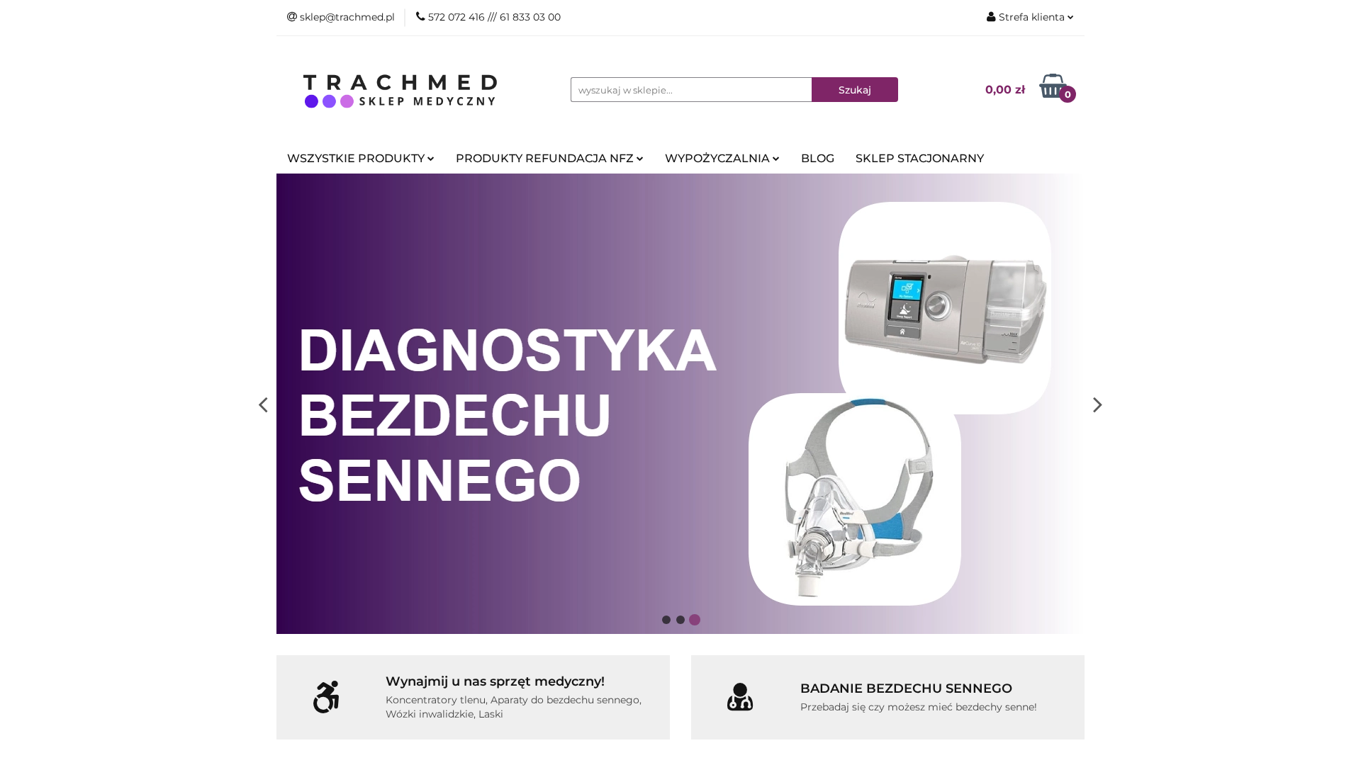 Sklep medyczny Trachmed - podgląd